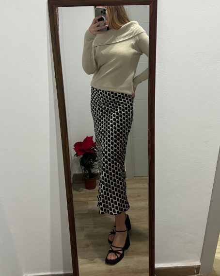 Falda Satén
