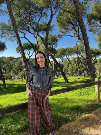 Pantalón bombacho cuadros