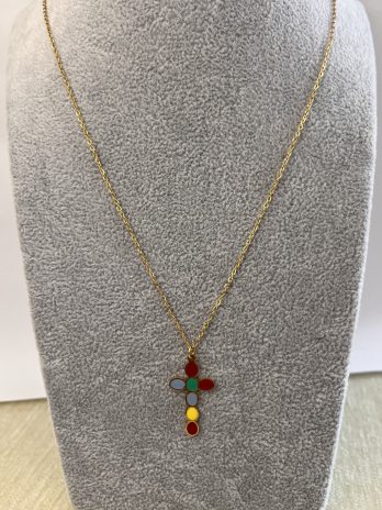 Colgante cruz colores